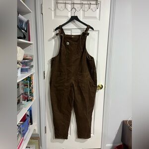 Lucy & Yak Brown Corduroy Overalls